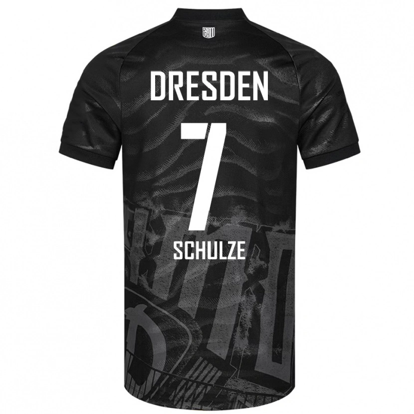 Danxen Men Lennox Schulze #7 Black Gray Away Jersey 2025/26 T-Shirt