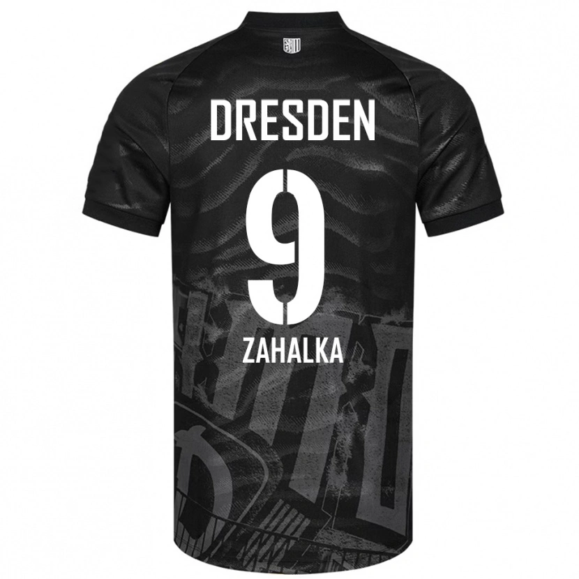 Danxen Men Filip Zahalka #9 Black Gray Away Jersey 2025/26 T-Shirt