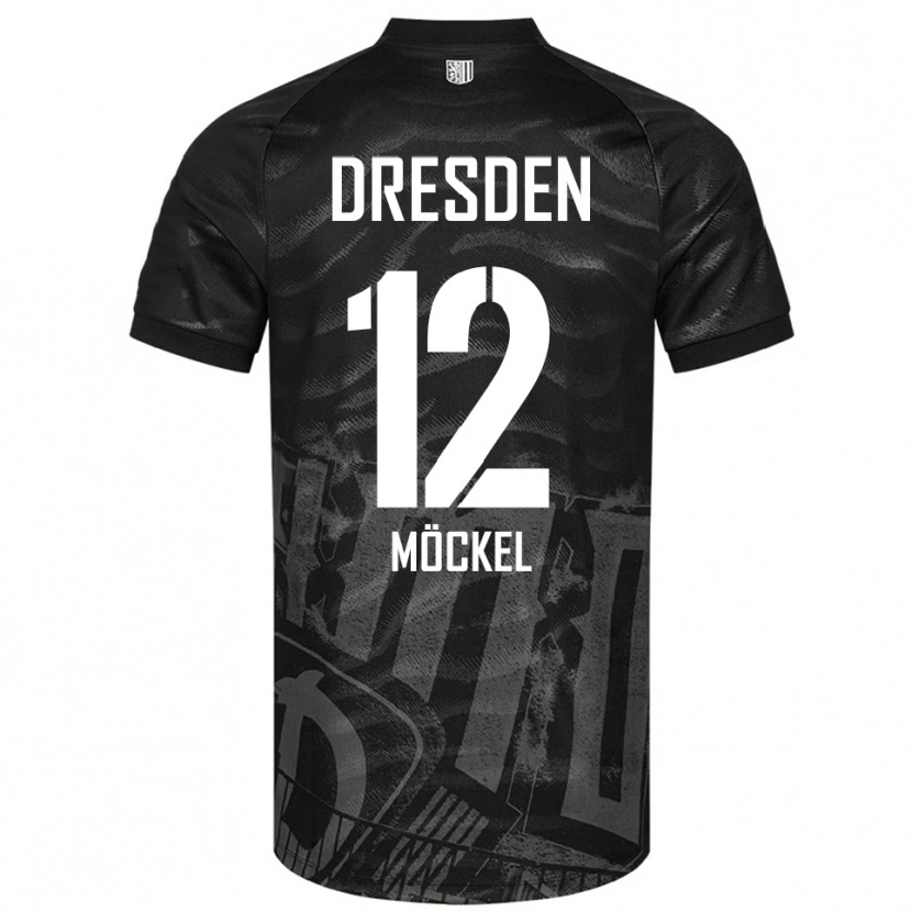 Danxen Men Richard Möckel #12 Black Gray Away Jersey 2025/26 T-Shirt