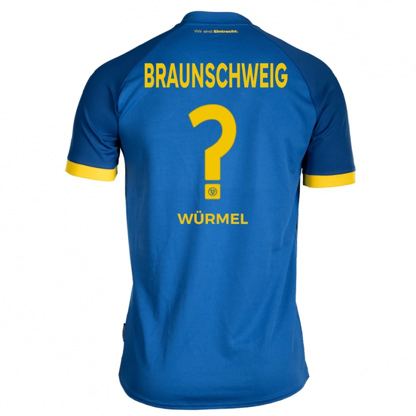 Danxen Men Melanie Würmel #0 Royal Blue Yellow Away Jersey 2025/26 T-Shirt