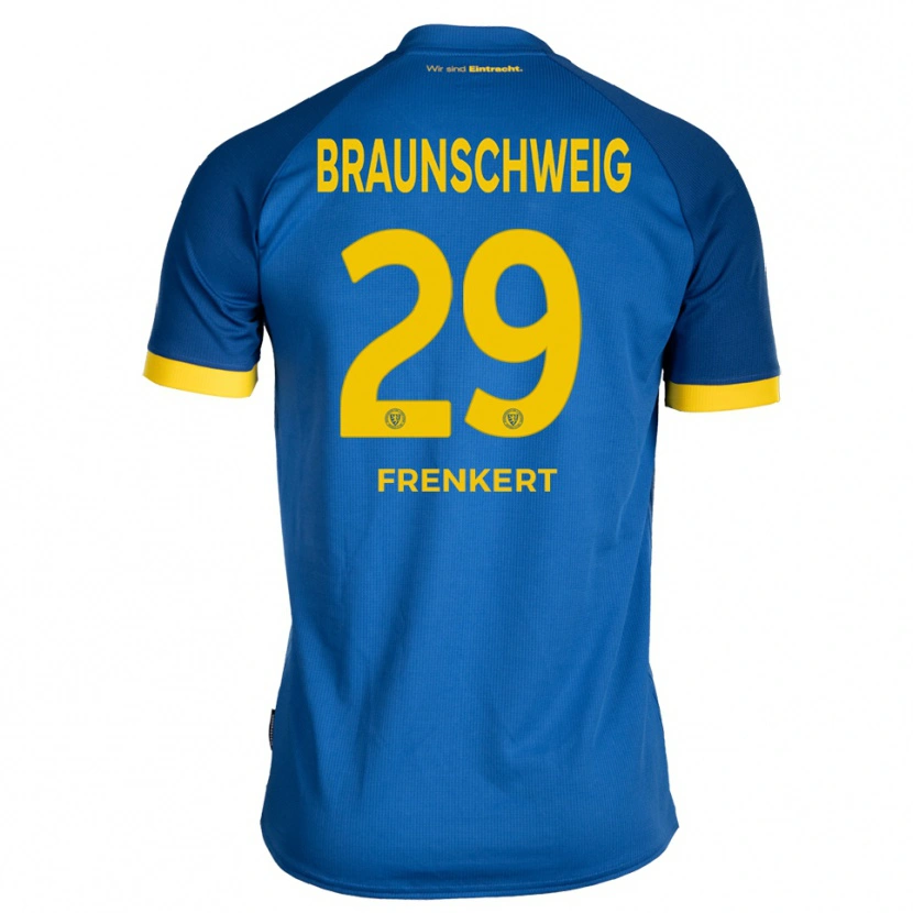Danxen Men Lukas Frenkert #29 Royal Blue Yellow Away Jersey 2025/26 T-Shirt