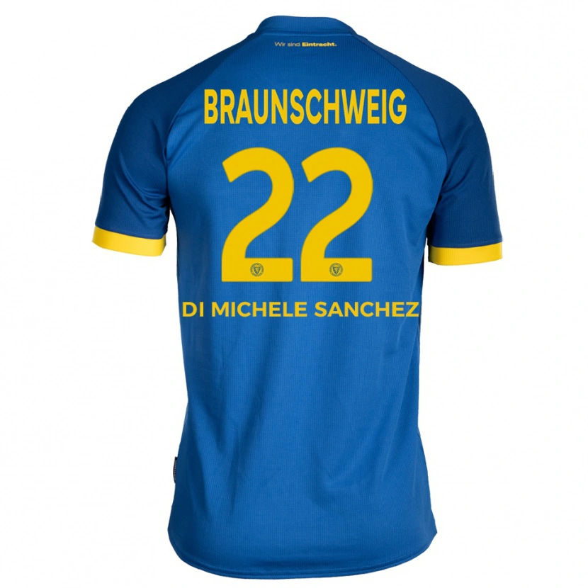 Danxen Men Fabio Di Michele Sanchez #22 Royal Blue Yellow Away Jersey 2025/26 T-Shirt