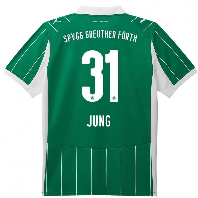 Danxen Men Sebastian Jung #31 Green White Away Jersey 2025/26 T-Shirt