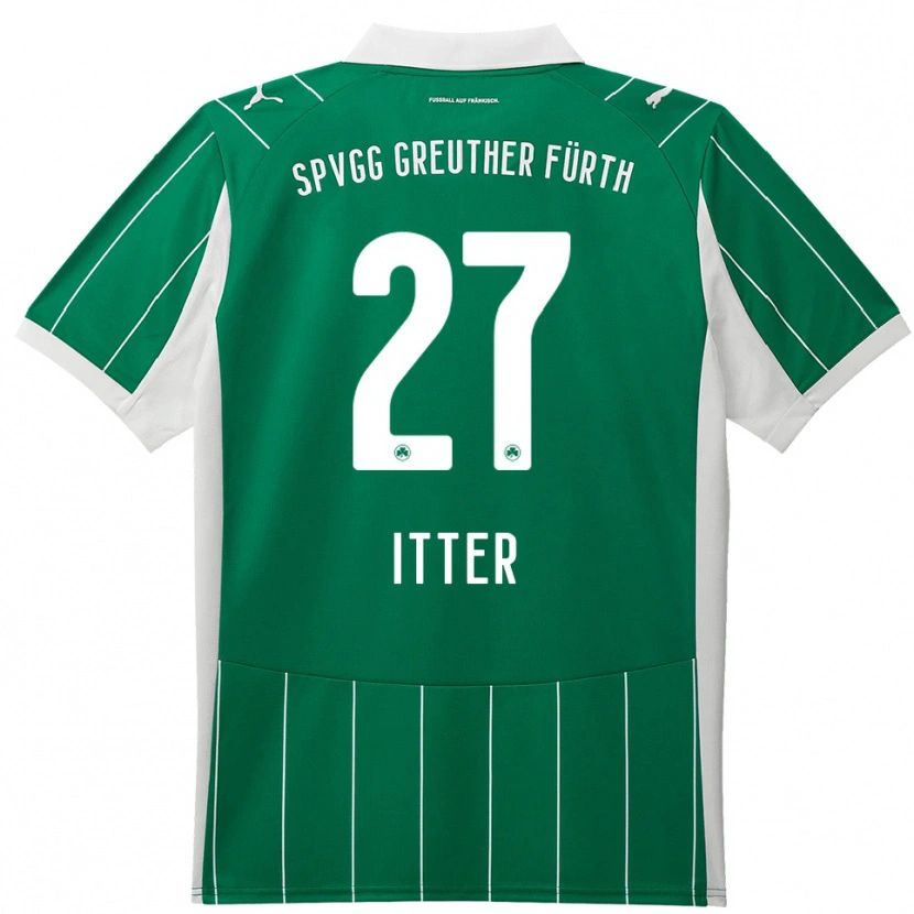 Danxen Men Luca Itter #27 Green White Away Jersey 2025/26 T-Shirt