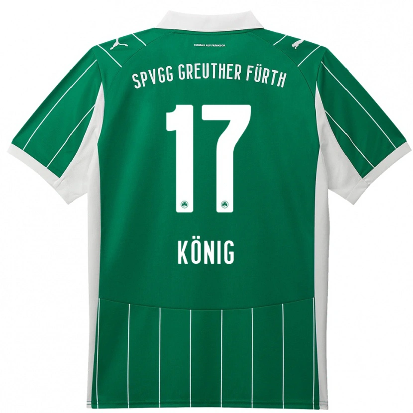 Danxen Men Noah König #17 Green White Away Jersey 2025/26 T-Shirt