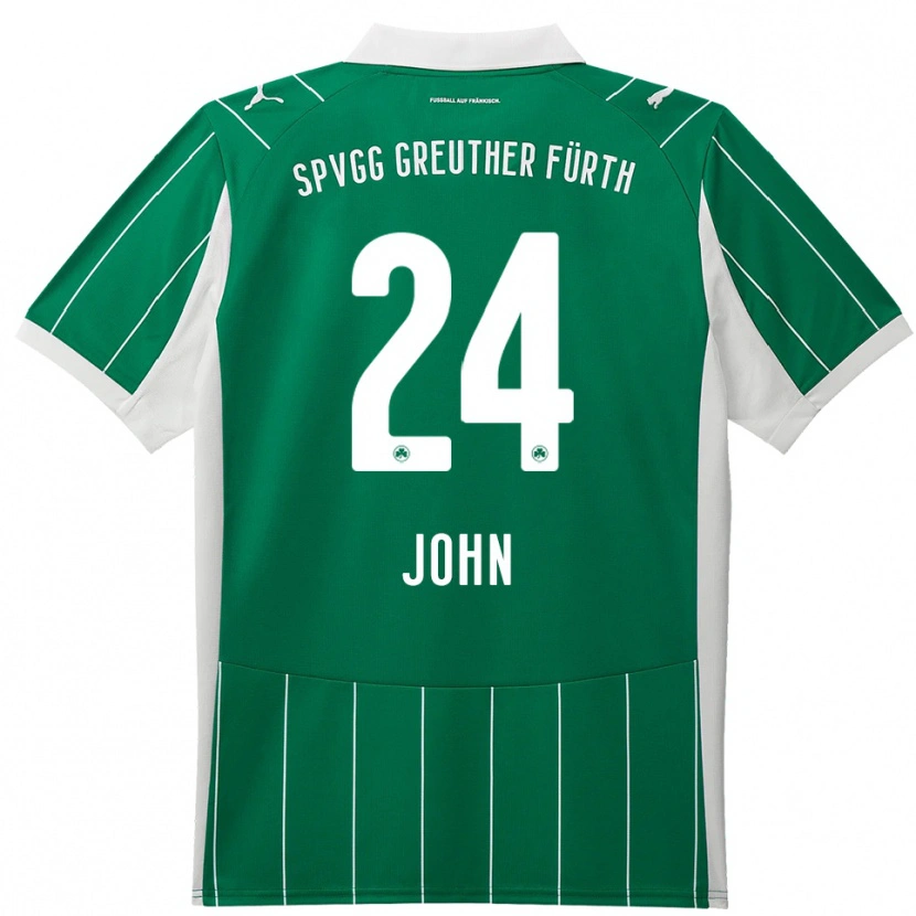 Danxen Men Marco John #24 Green White Away Jersey 2025/26 T-Shirt