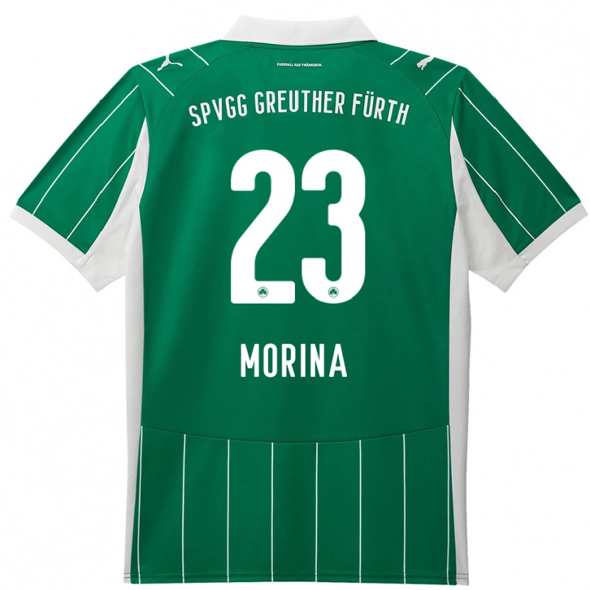 Danxen Men Dion Morina #23 Green White Away Jersey 2025/26 T-Shirt