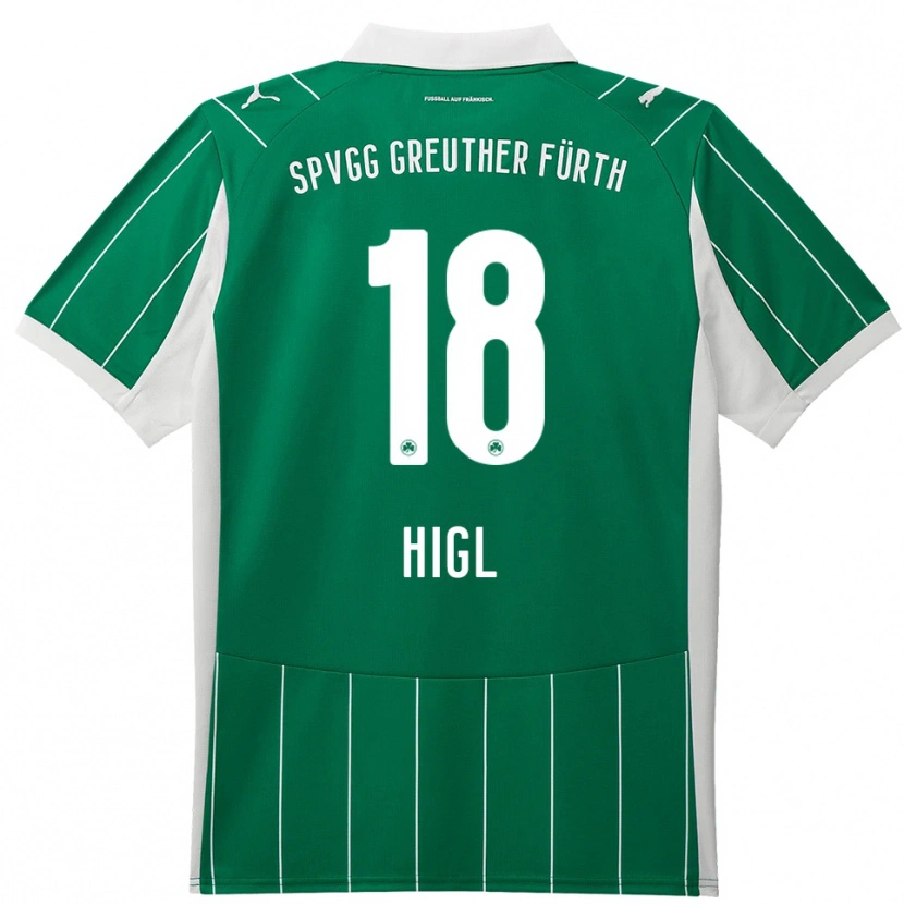 Danxen Men Felix Higl #18 Green White Away Jersey 2025/26 T-Shirt