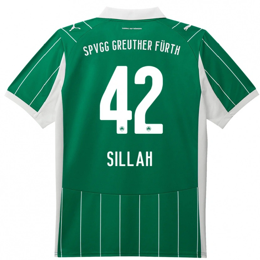 Danxen Men Omar Sillah #42 Green White Away Jersey 2025/26 T-Shirt