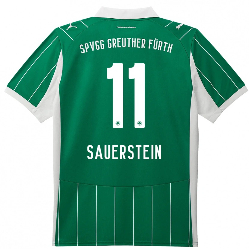 Danxen Men Toni Sauerstein #11 Green White Away Jersey 2025/26 T-Shirt
