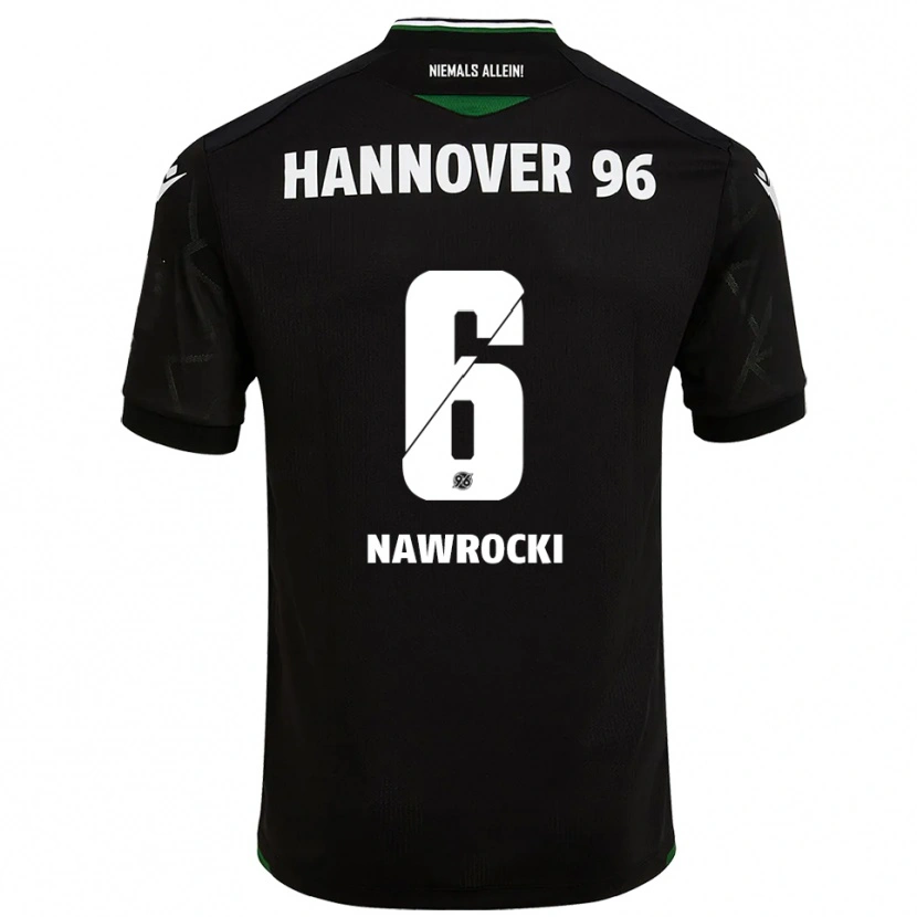 Danxen Men Maik Nawrocki #6 Black Green Away Jersey 2025/26 T-Shirt