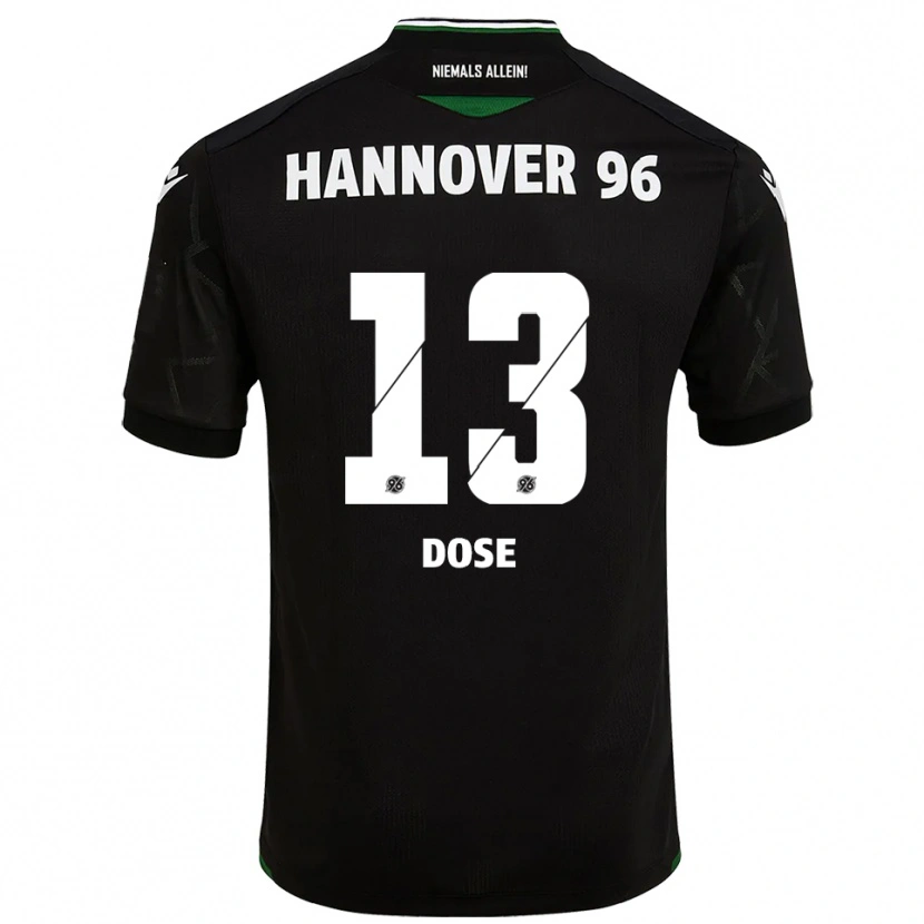 Danxen Men Julia Dose #13 Black Green Away Jersey 2025/26 T-Shirt