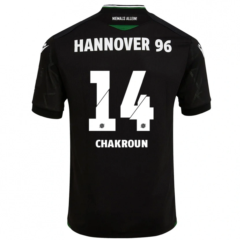 Danxen Men Husseyn Chakroun #14 Black Green Away Jersey 2025/26 T-Shirt