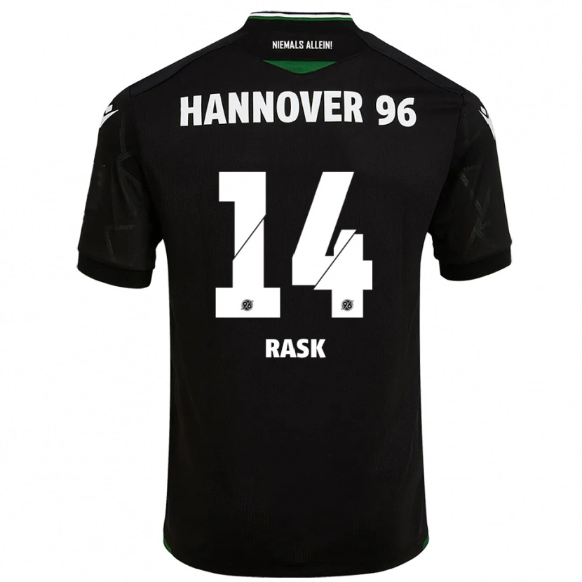 Danxen Men Peter Rask #14 Black Green Away Jersey 2025/26 T-Shirt