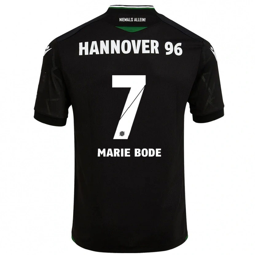 Danxen Men Bente Marie Bode #7 Black Green Away Jersey 2025/26 T-Shirt