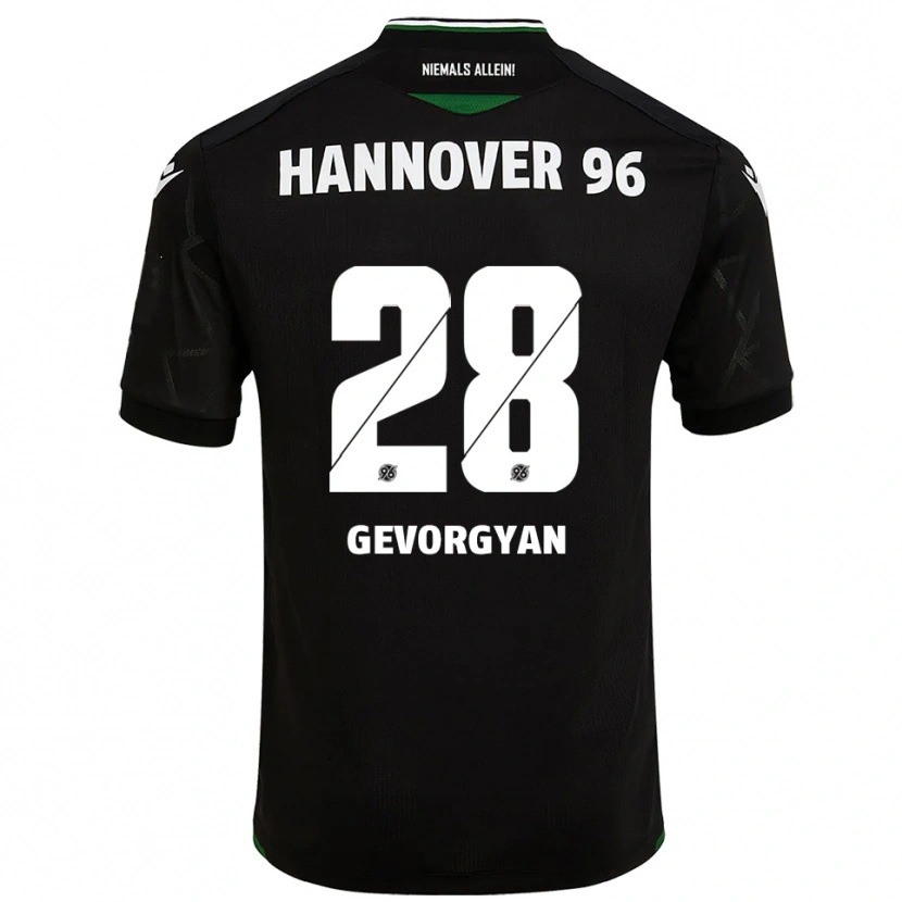 Danxen Men Mark Gevorgyan #28 Black Green Away Jersey 2025/26 T-Shirt