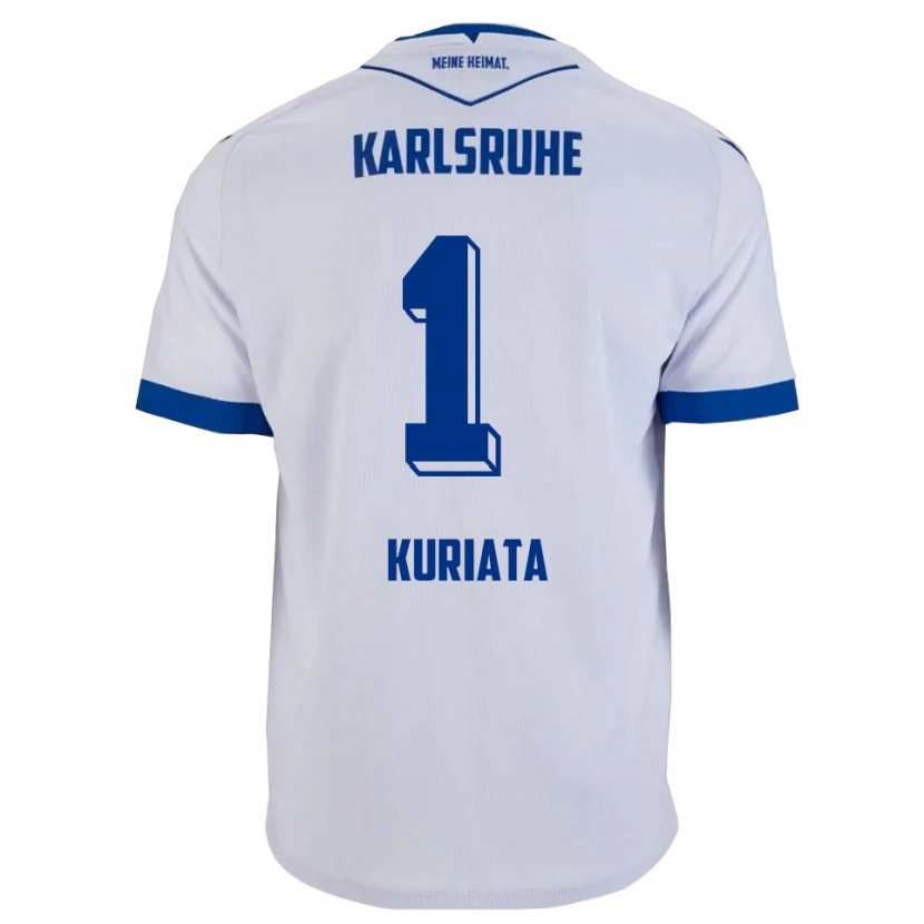 Danxen Men Malik Kuriata #1 White Blue Away Jersey 2025/26 T-Shirt
