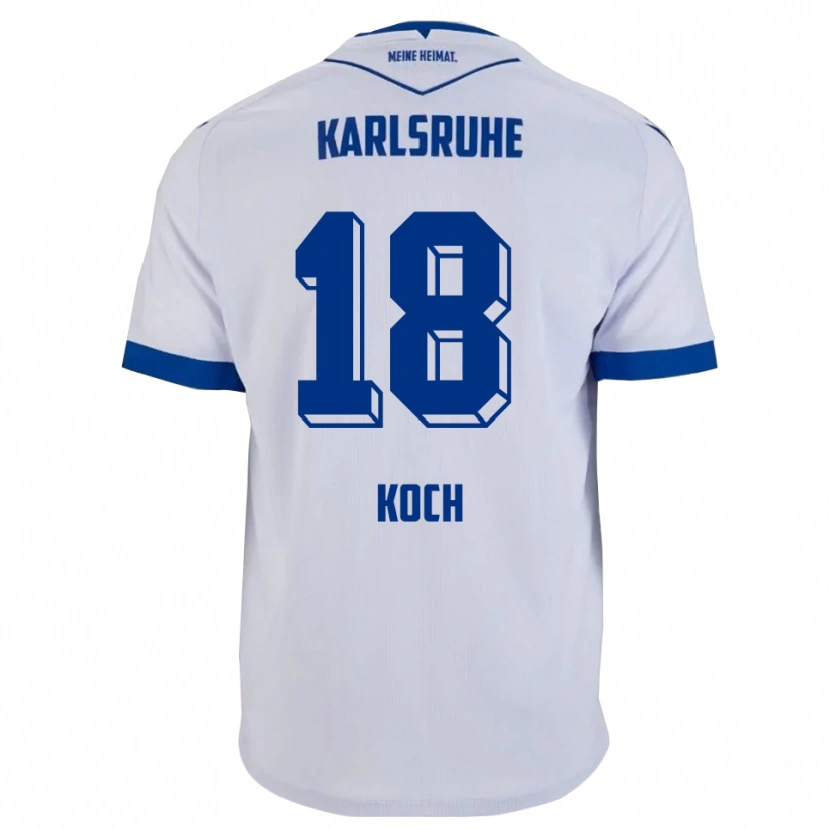 Danxen Men Aki Koch #18 White Blue Away Jersey 2025/26 T-Shirt