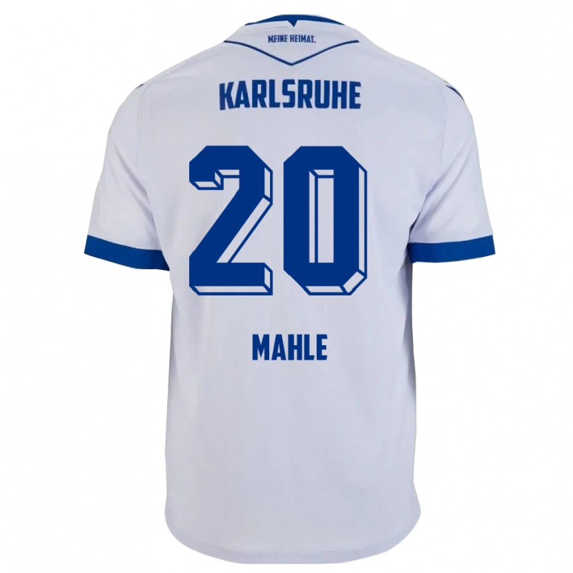 Danxen Men Marius Mahle #20 White Blue Away Jersey 2025/26 T-Shirt