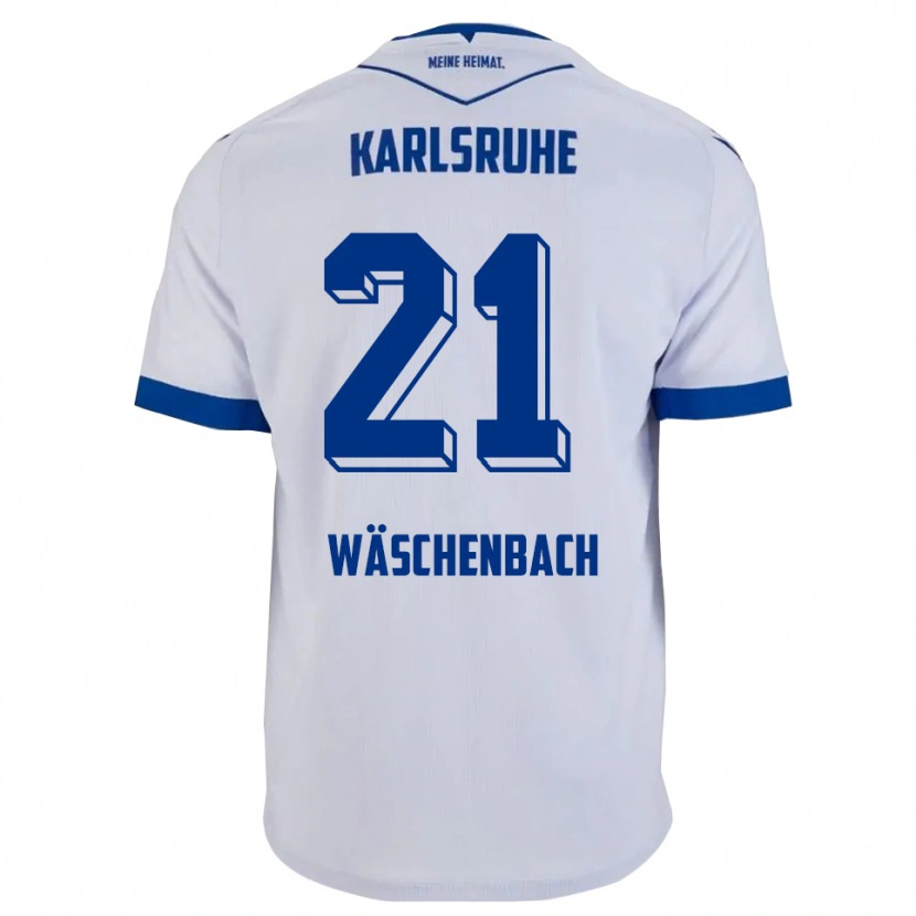 Danxen Men Meiko Wäschenbach #21 White Blue Away Jersey 2025/26 T-Shirt