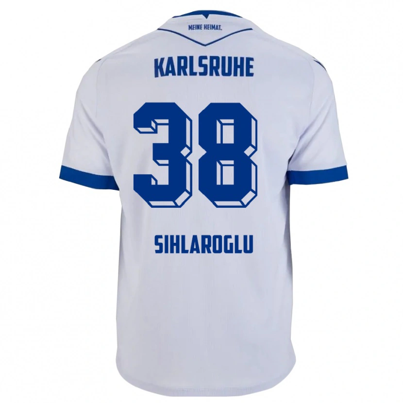 Danxen Men Efe-Kaan Sihlaroglu #38 White Blue Away Jersey 2025/26 T-Shirt