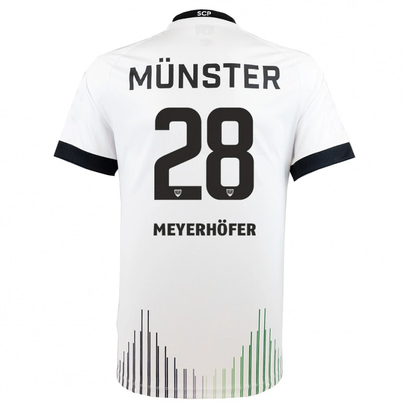 Danxen Men Marco Meyerhöfer #28 White Black Away Jersey 2025/26 T-Shirt