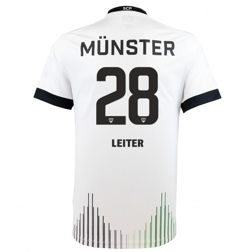 Danxen Men Ben Leiter #28 White Black Away Jersey 2025/26 T-Shirt