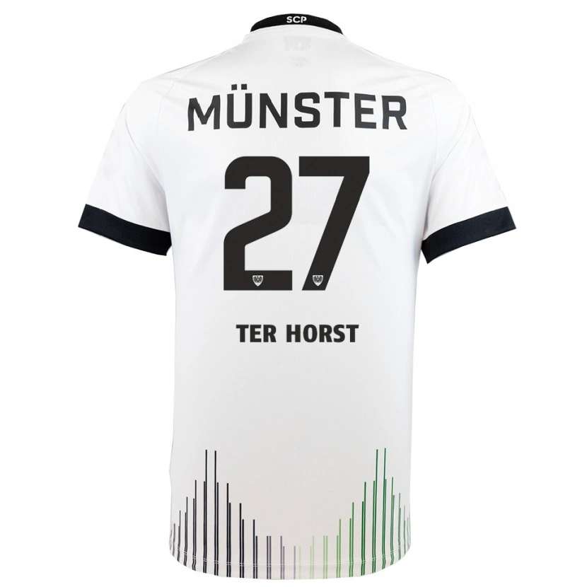 Danxen Men Jano Ter Horst #27 White Black Away Jersey 2025/26 T-Shirt
