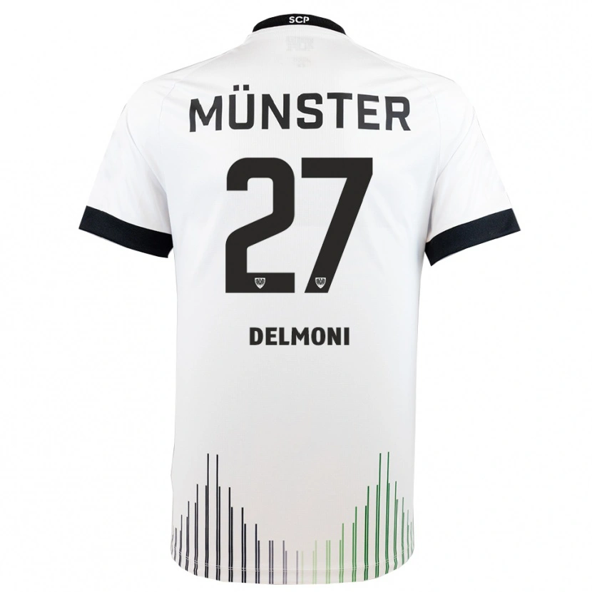 Danxen Men Adrian Delmoni #27 White Black Away Jersey 2025/26 T-Shirt