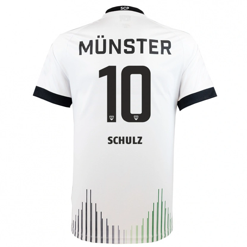 Danxen Men Marvin Schulz #10 White Black Away Jersey 2025/26 T-Shirt