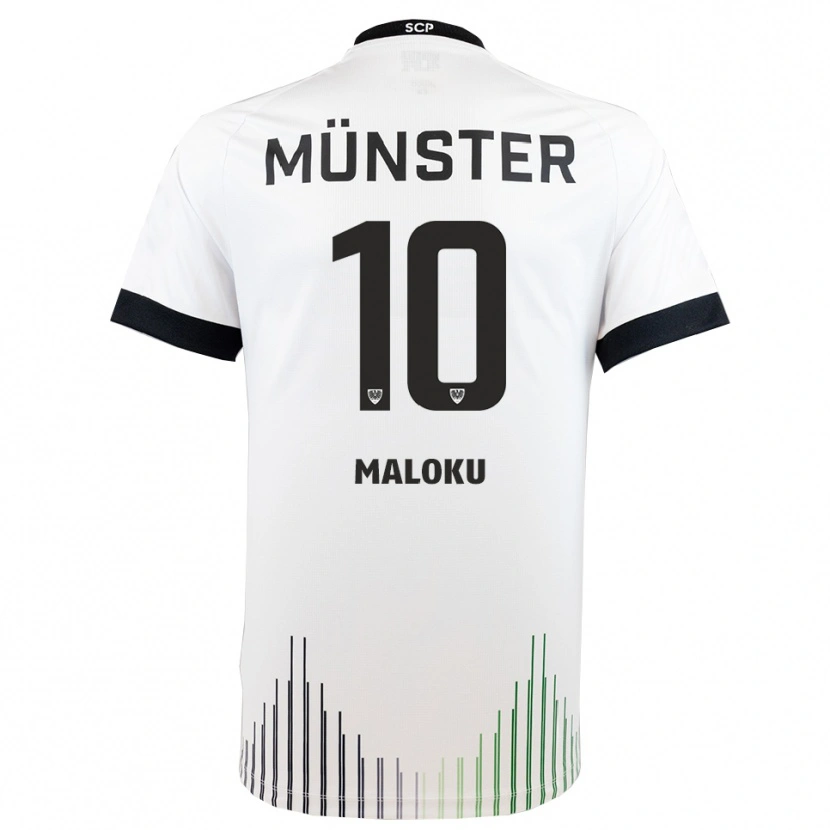 Danxen Men Amar Maloku #10 White Black Away Jersey 2025/26 T-Shirt