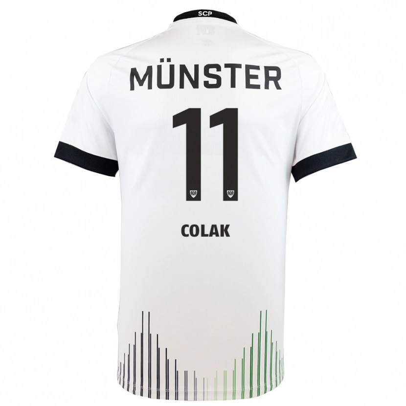 Danxen Men Alper Colak #11 White Black Away Jersey 2025/26 T-Shirt