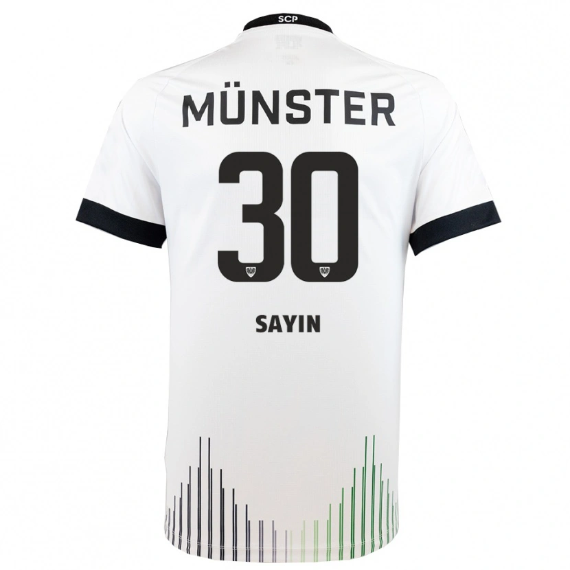 Danxen Men Melih Sayin #30 White Black Away Jersey 2025/26 T-Shirt