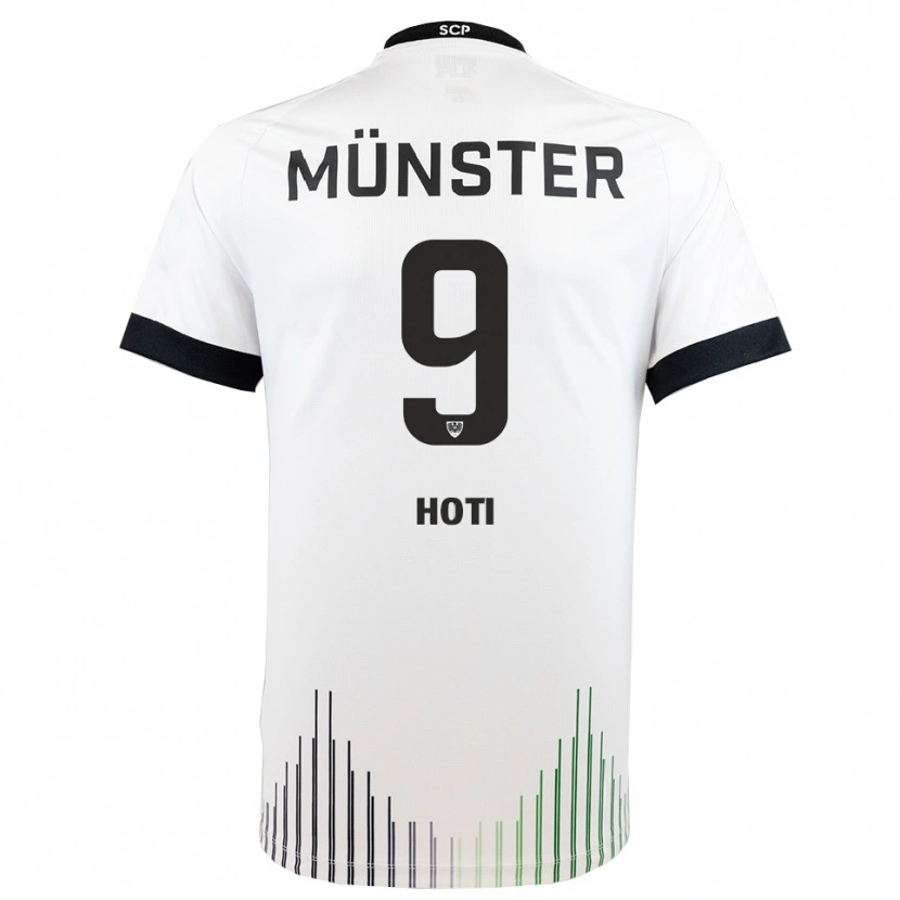 Danxen Men Arbnor Hoti #9 White Black Away Jersey 2025/26 T-Shirt