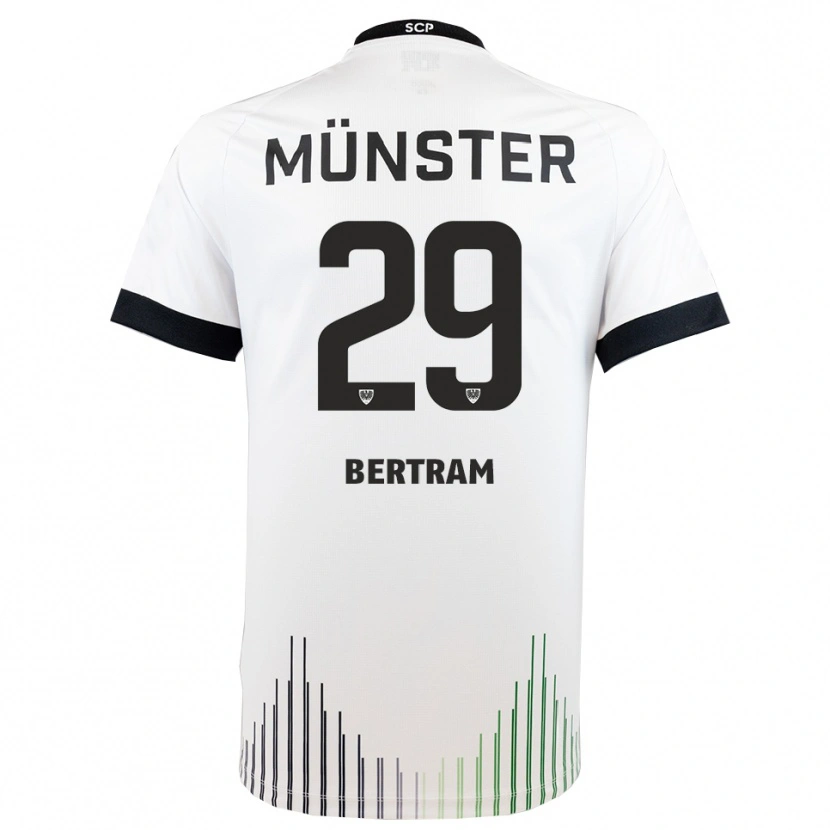Danxen Men Mats Bertram #29 White Black Away Jersey 2025/26 T-Shirt