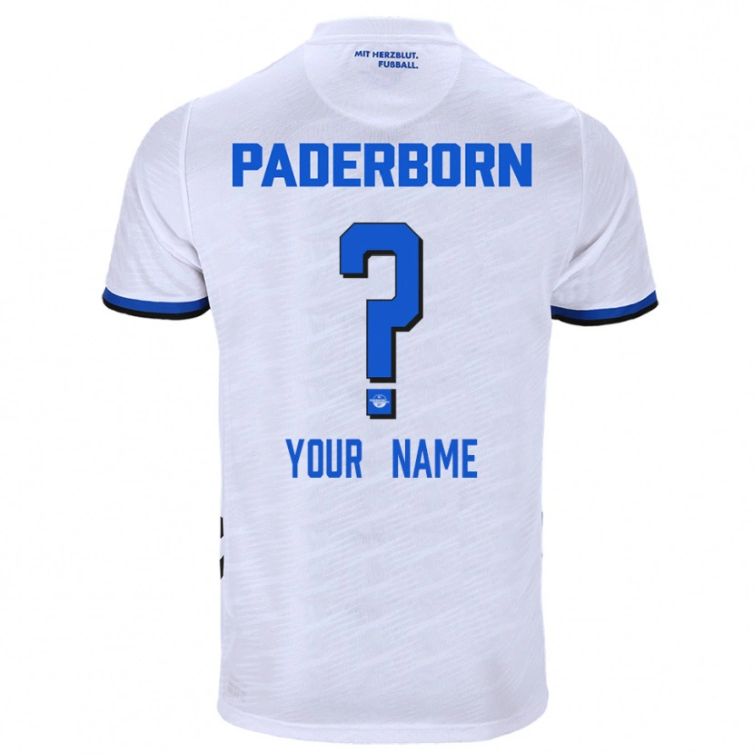 Danxen Men Your Name #0 White Blue Away Jersey 2025/26 T-Shirt