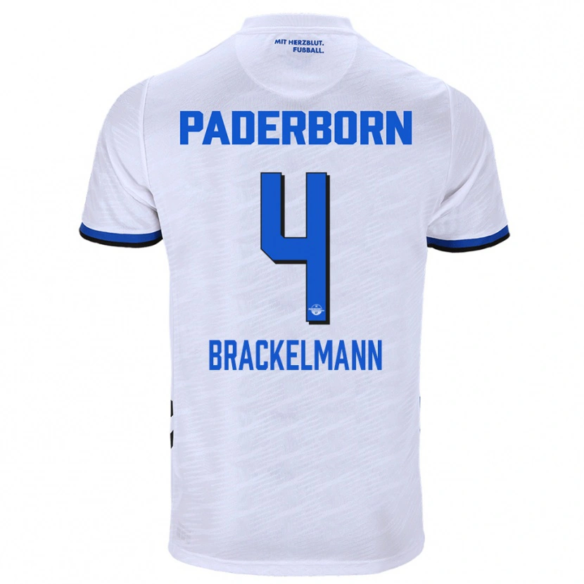 Danxen Men Calvin Brackelmann #4 White Blue Away Jersey 2025/26 T-Shirt