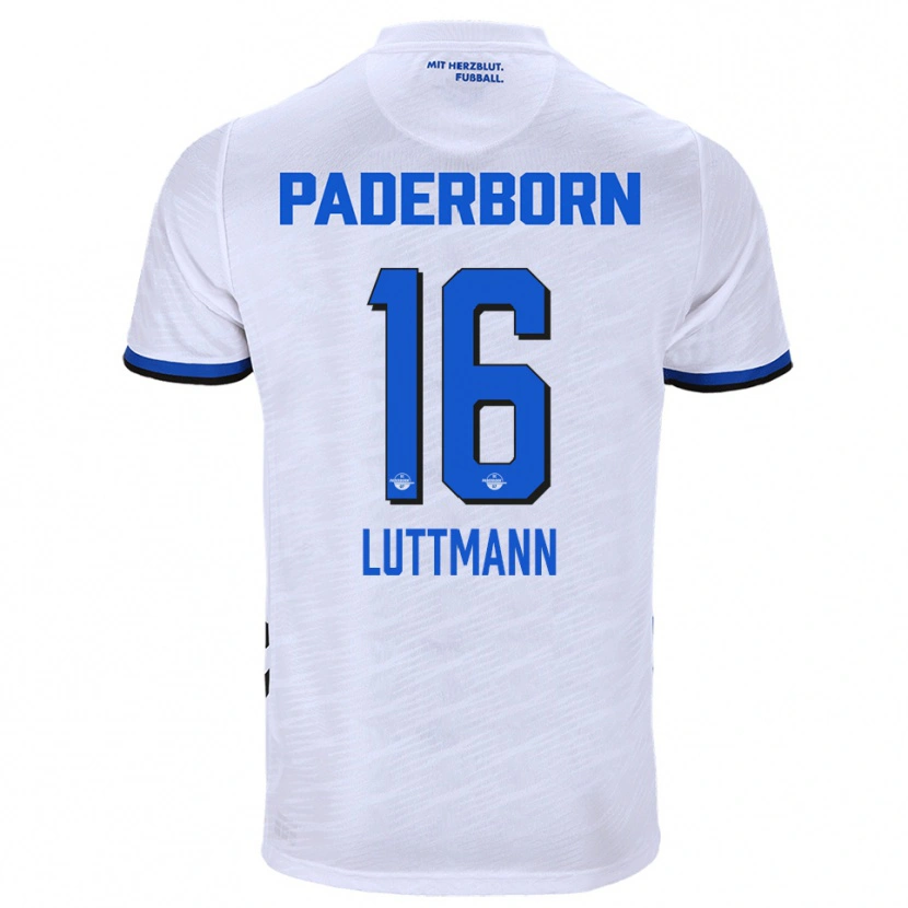 Danxen Men Magnus Luttmann #16 White Blue Away Jersey 2025/26 T-Shirt