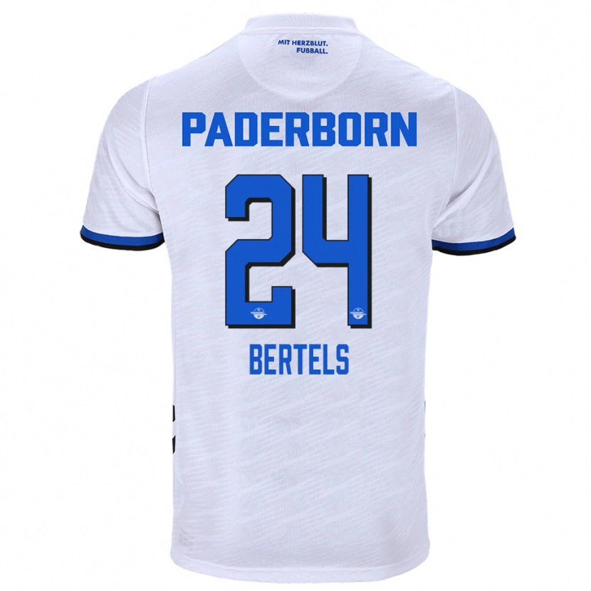 Danxen Men Felix Bertels #24 White Blue Away Jersey 2025/26 T-Shirt