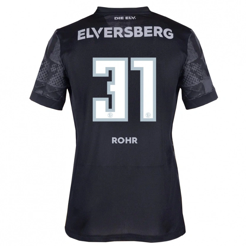 Danxen Men Maximilian Rohr #31 Black Gray Away Jersey 2025/26 T-Shirt