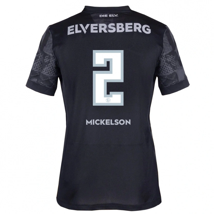 Danxen Men Nicholas Mickelson #2 Black Gray Away Jersey 2025/26 T-Shirt