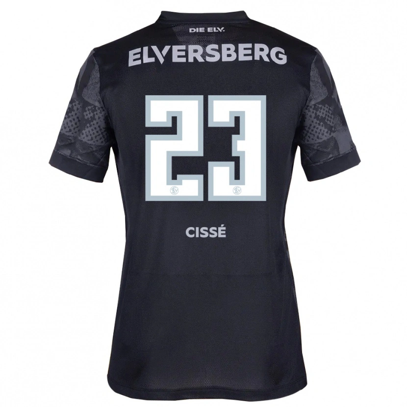 Danxen Men Salif Cissé #23 Black Gray Away Jersey 2025/26 T-Shirt