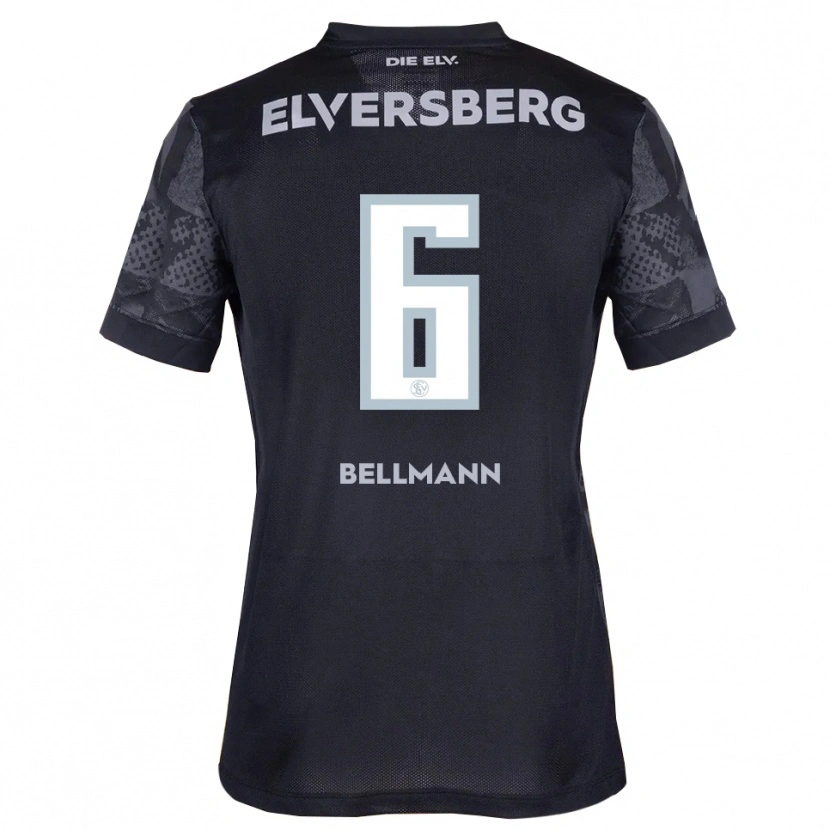 Danxen Men Niklas Bellmann #6 Black Gray Away Jersey 2025/26 T-Shirt