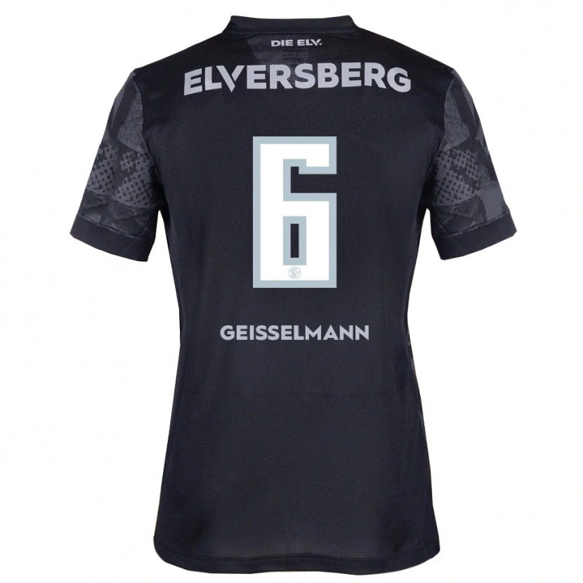 Danxen Men Emil Geißelmann #6 Black Gray Away Jersey 2025/26 T-Shirt