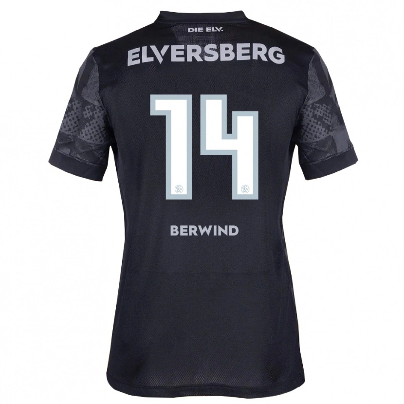 Danxen Men Lilli Berwind #14 Black Gray Away Jersey 2025/26 T-Shirt