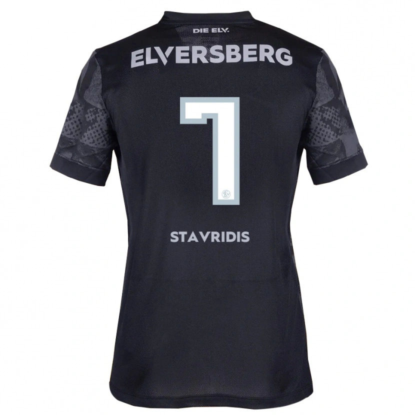 Danxen Men Angelos Stavridis #7 Black Gray Away Jersey 2025/26 T-Shirt