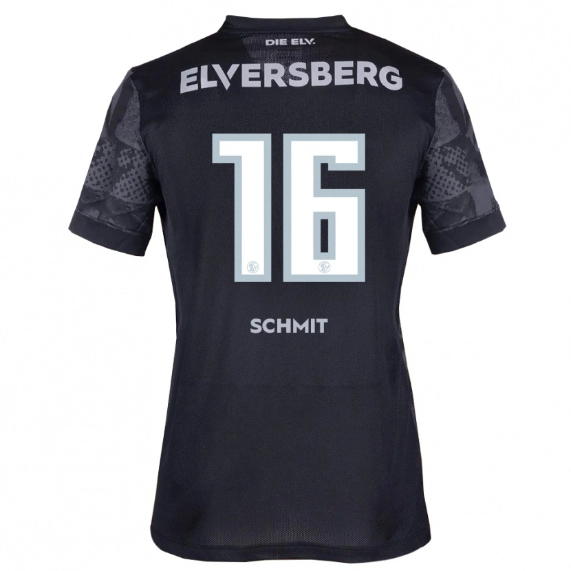 Danxen Men Leila Schmit #16 Black Gray Away Jersey 2025/26 T-Shirt