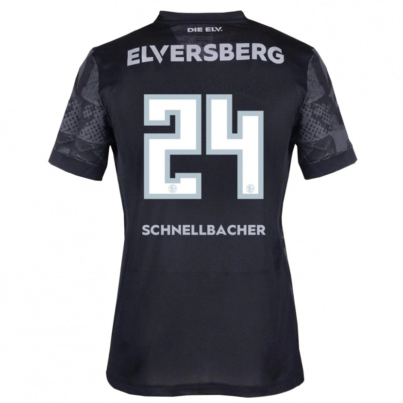 Danxen Men Luca Schnellbacher #24 Black Gray Away Jersey 2025/26 T-Shirt