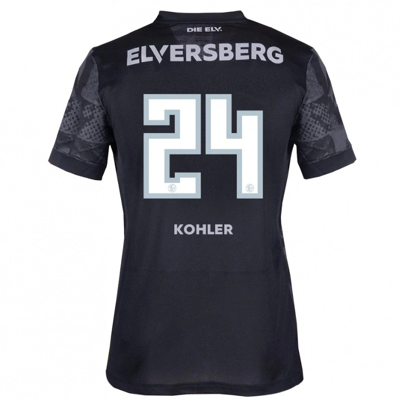 Danxen Men Lukas Kohler #24 Black Gray Away Jersey 2025/26 T-Shirt