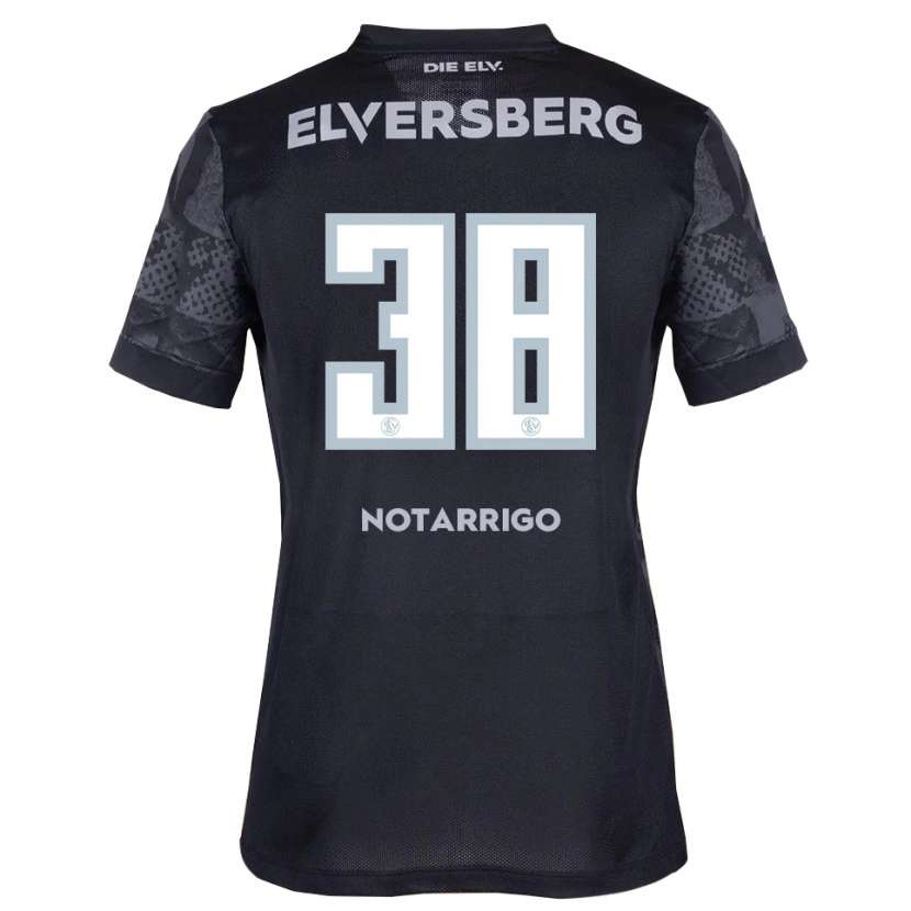 Danxen Men Tyler Notarrigo #38 Black Gray Away Jersey 2025/26 T-Shirt